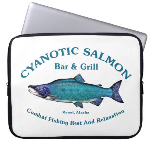 Cyanotic Lachs Bar & Grill Laptopschutzhülle