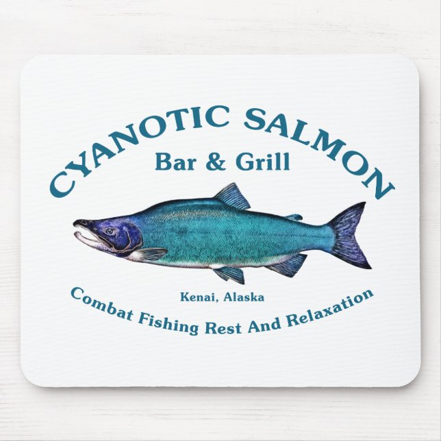 Cyanotic Lachs Bar & Grill Mousepad (Vorne)