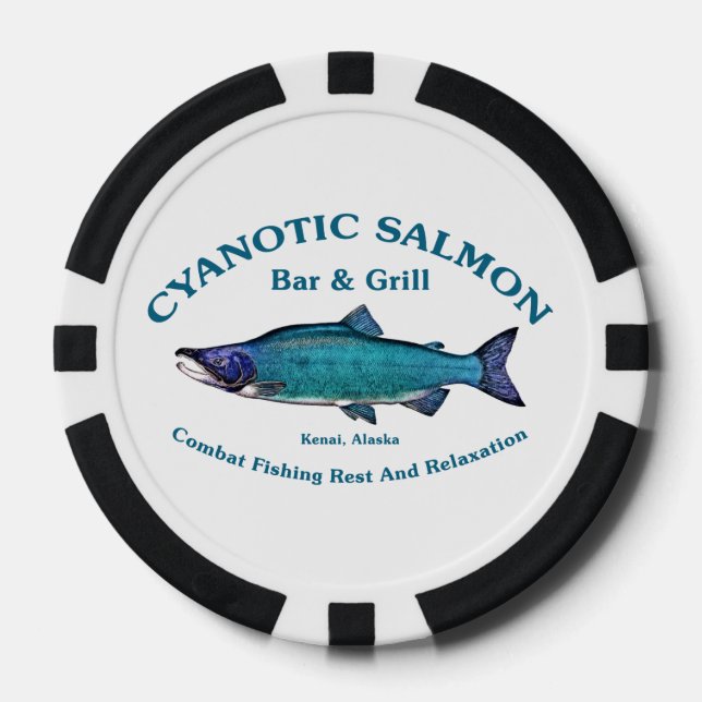 Cyanotic Lachs Bar & Grill Pokerchips (Vorderseite)