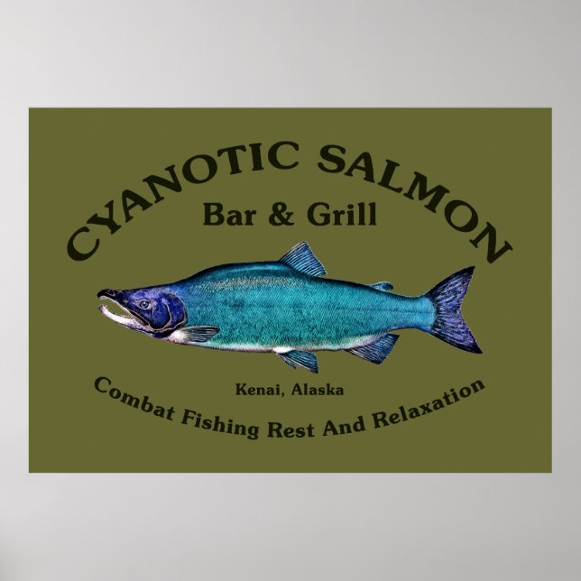 Cyanotic Lachs Bar & Grill Poster (Vorne)