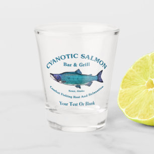 Cyanotic Lachs Bar & Grill Schnapsglas