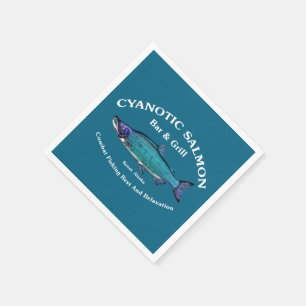 Cyanotic Lachs Bar & Grill Serviette