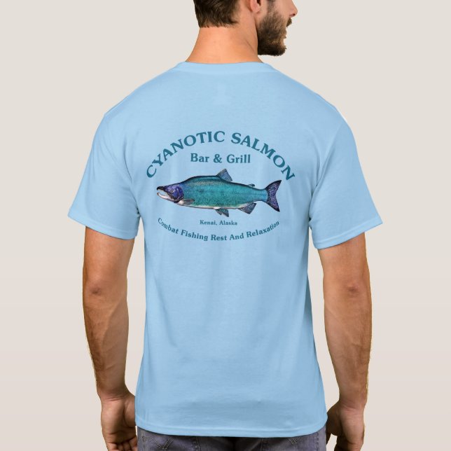 Cyanotic Lachs Bar & Grill T-Shirt (Rückseite)