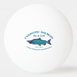 Cyanotic Lachs Bar & Grill Tischtennisball