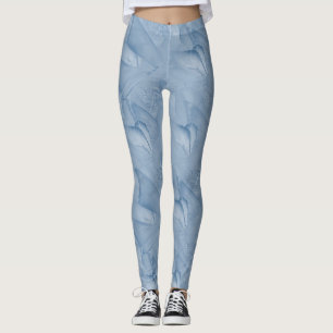 Cyanotypbewegliche Schmetterlinge Leggings