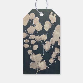 Cyanotype Leaf Gift Tag Geschenkanhänger