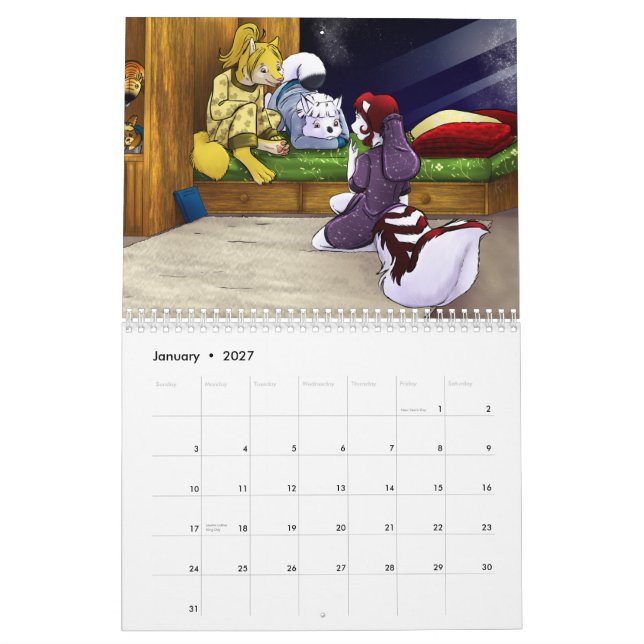 Cyantian zeichnet Kalender 2012 auf (Jan 2027)