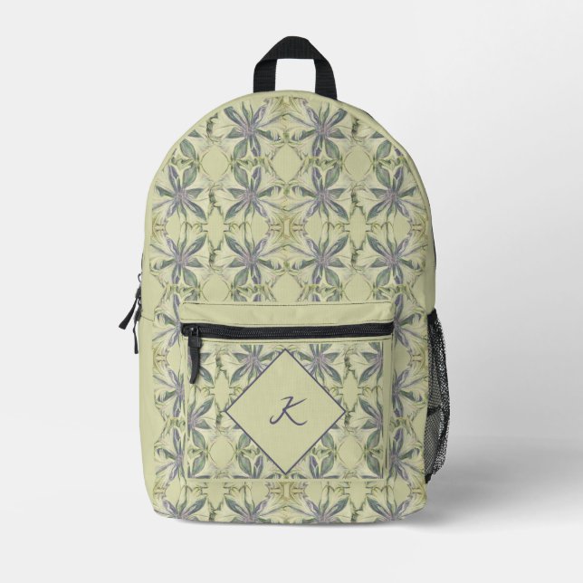 Cyanus Blume Druck Nähtasche Bedruckter Rucksack (Vorderseite)