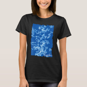 Cyaunographie Schrauben kurz Fashion Women Men Blu T-Shirt