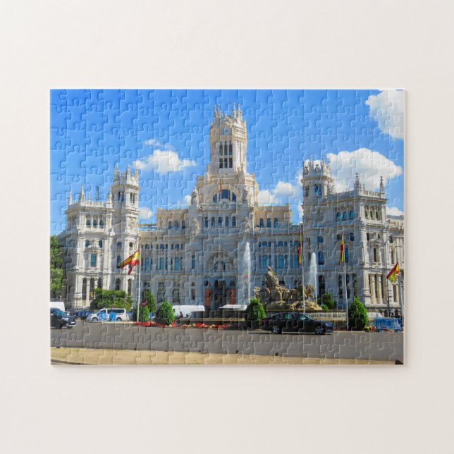Cybele Palace, Madrid, Spanien Puzzle (Horizontal)