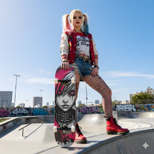 Cyber 2K Urban Emo Girl Skateboard