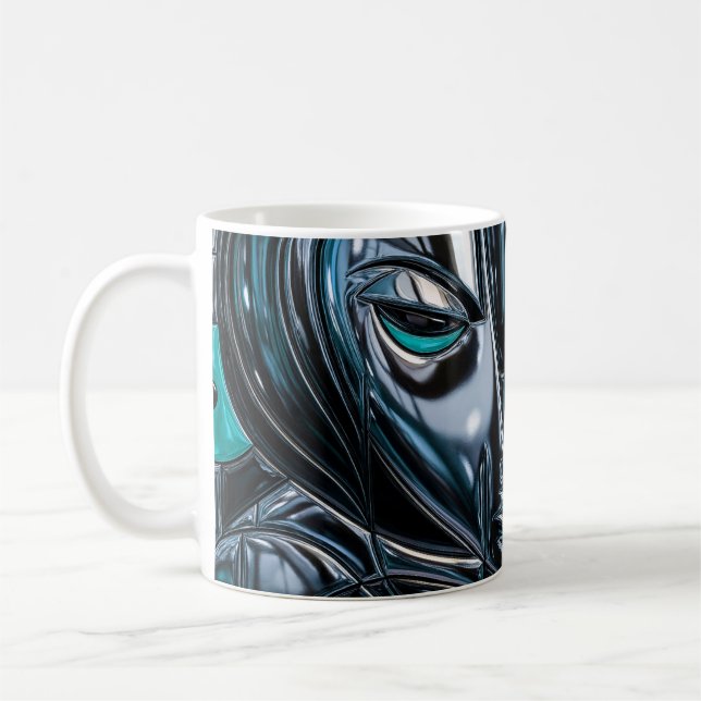 Cyber Abstract Kaffee Kaffeetasse (Links)