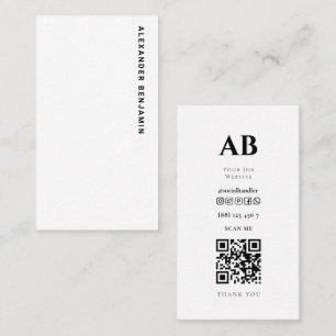 Cyber Analyst Foto QR Code Business Card Visitenkarte