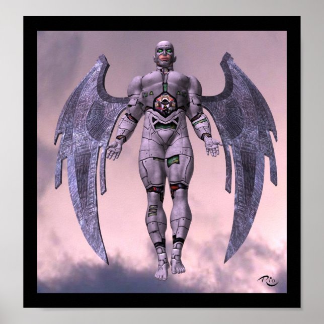 Cyber-Angel-Poster Poster (Vorne)