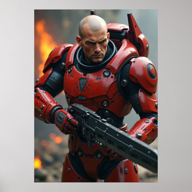 Cyber Ares: Crimson War Engine Poster (Vorne)