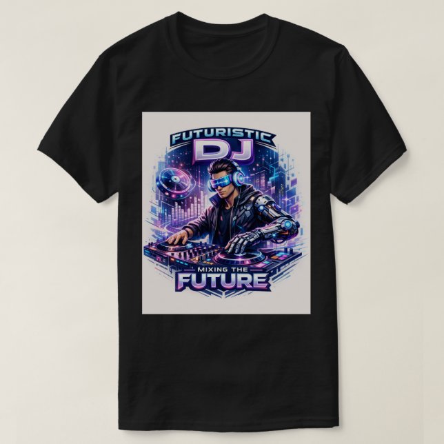 Cyber-Beat: The Future of Sound T-Shirt (Design vorne)