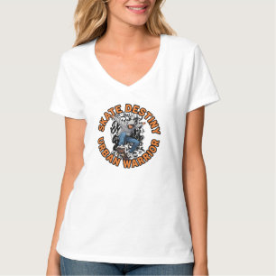 Cyber Bulldog Biker-Rebell-Kunst T-Shirt