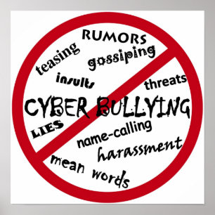 Cyber Bullying Poster stoppen