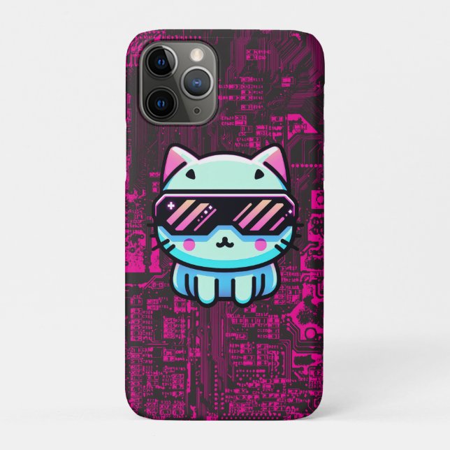 Cyber Cat Case-Mate iPhone Hülle (Rückseite)