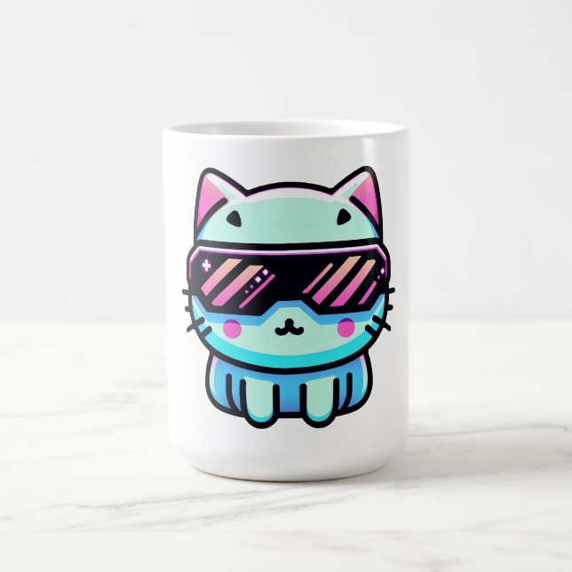 Cyber Cat Kaffeetasse (Mittel)