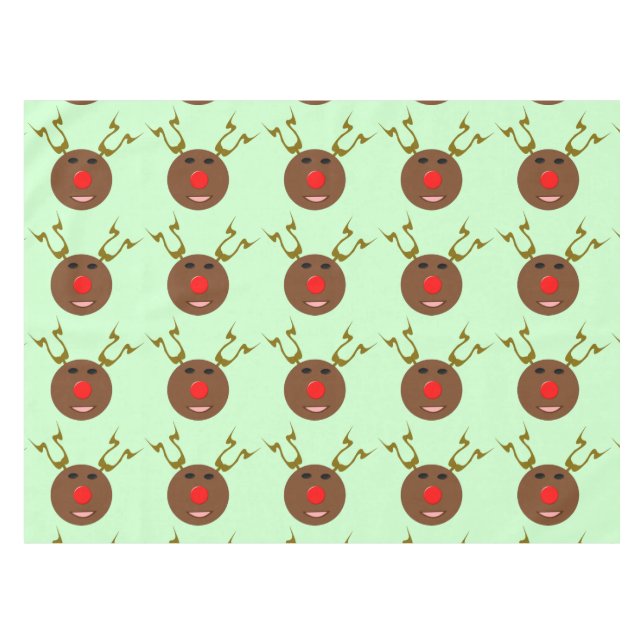 Cyber Christmas Reindeer Tablecloth Tischdecke (Vorderseite (Horizontal))