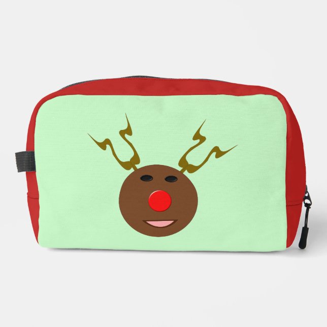 Cyber Christmas Reindeer Waschbeutel (Vorderseite)