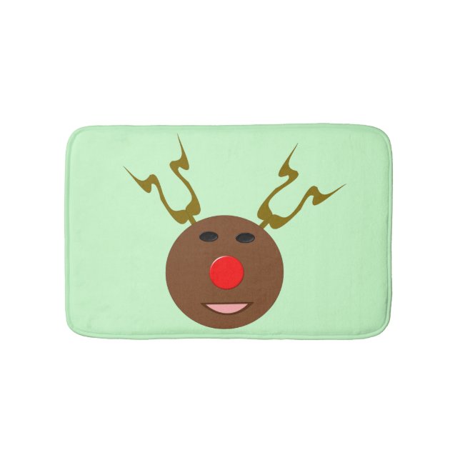 Cyber Christmas Rentier Bath Mat Badematte (Vorderseite)