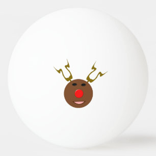Cyber Christmas Rentier Ping Pong Ball Tischtennisball