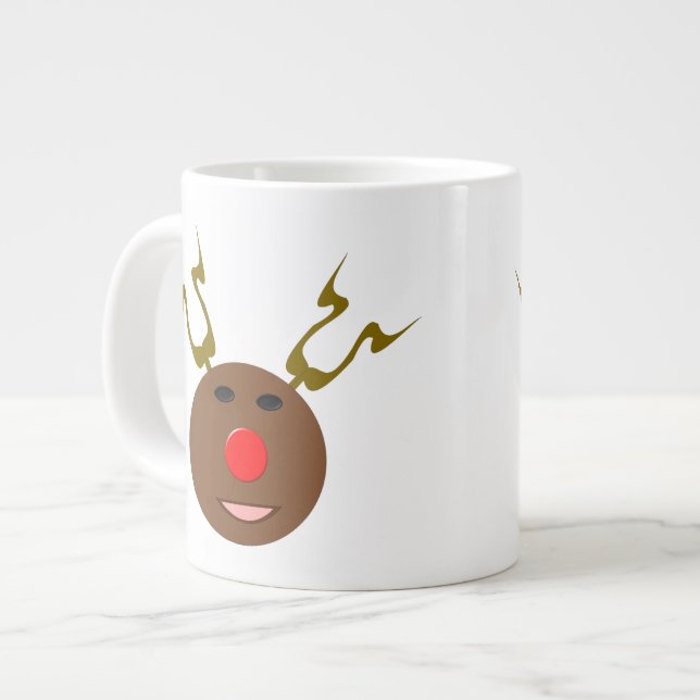 Cyber Christmas Rentier Tasse (Vorderseite Links)