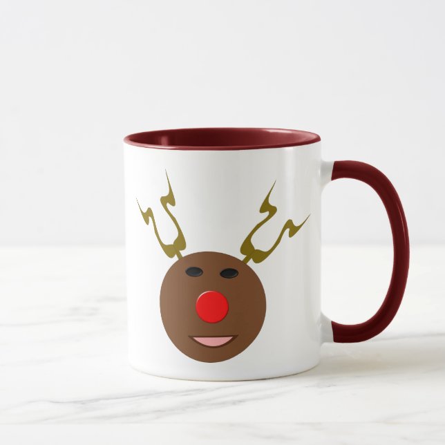 Cyber Christmas Rentier Tasse (Rechts)