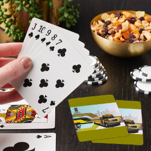Cyber City Schulbus Spielkarten