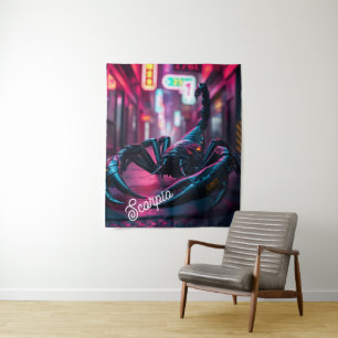 Cyber-City Skorpion Wandteppich