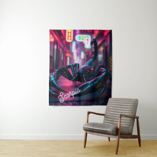 Cyber-City Skorpion Wandteppich