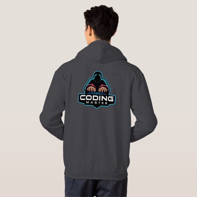 Cyber Coding Guru: Tech Geschenke Hoodie (Schwarz voll)