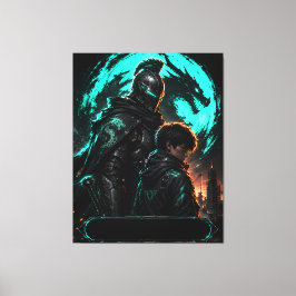 Cyber-Drache Vater Legacy Canvas Leinwanddruck