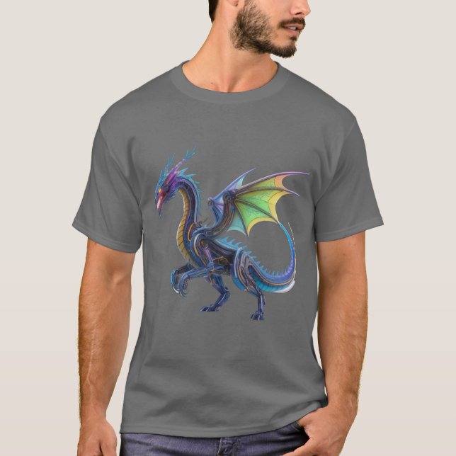 Cyber Dragon: Der Elementarwächter T-Shirt (Vorderseite)