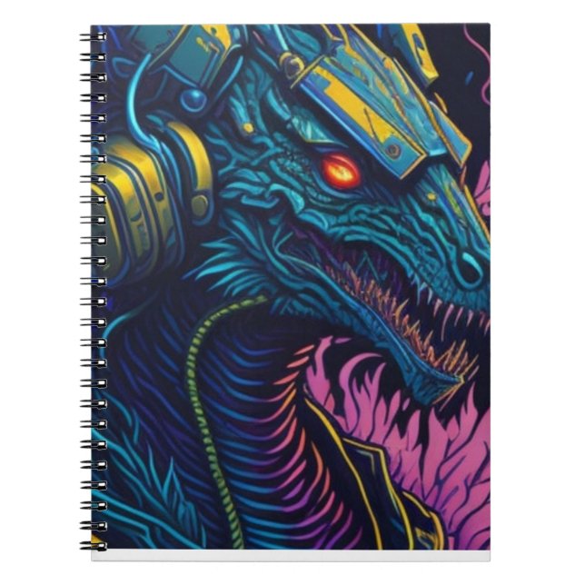 Cyber Dragon NoteBook Notizblock (Vorderseite)