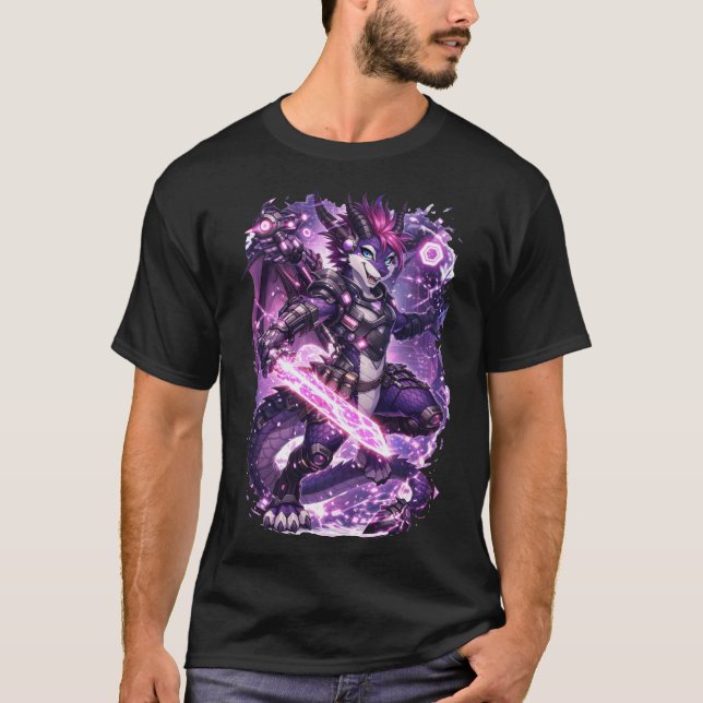 Cyber Dragon T-Shirt (Vorderseite)