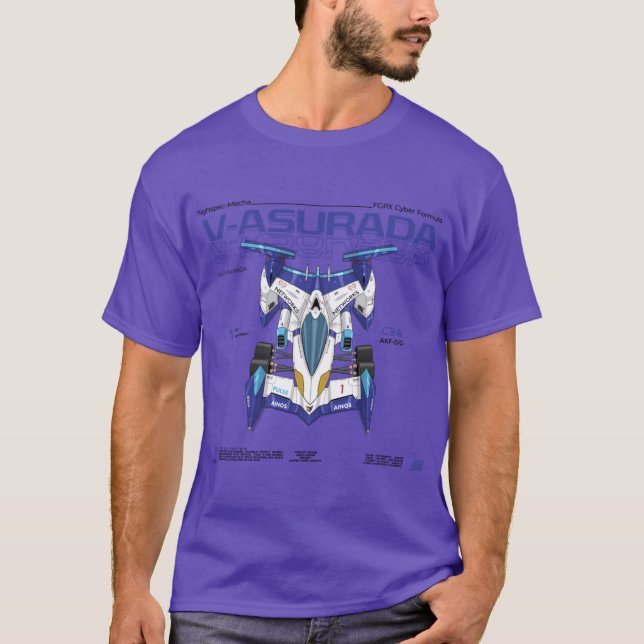 Cyber Formula Sugo VAsurada AKF0G detailed illustr T-Shirt (Vorderseite)
