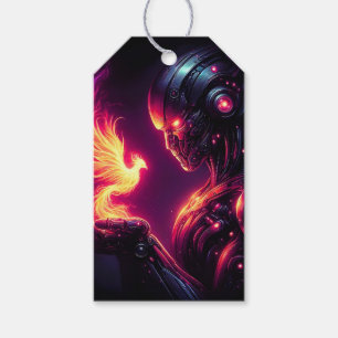 Cyber futuristischer Roboter Phoenix Feuergeist Geschenkanhänger