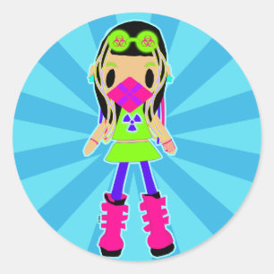 Cyber Girl X Stickers