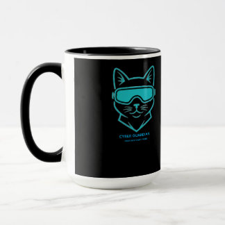 Cyber Guardian Neonkatze - Enthusiast für Cybersic Tasse