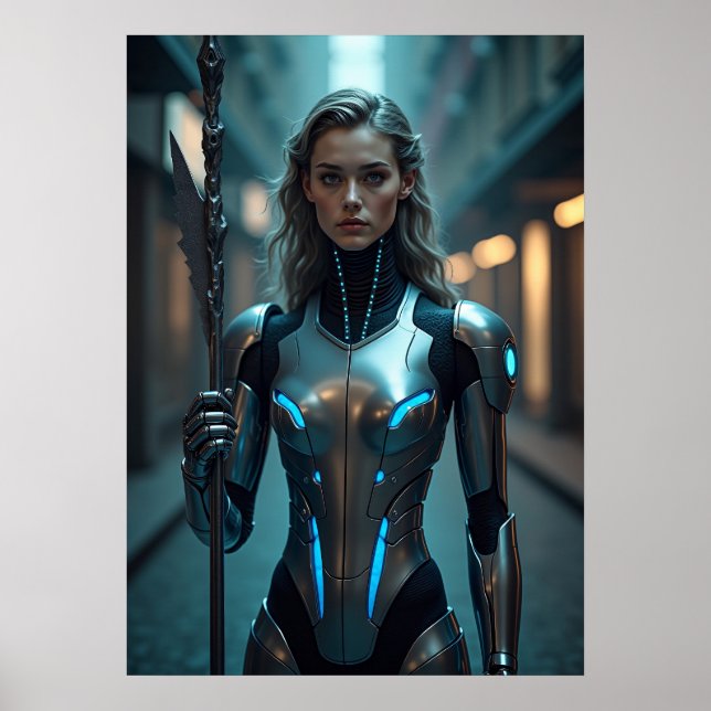 Cyber Hermes: Data Wing Messenger Poster (Vorne)