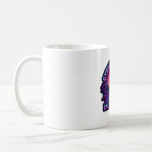 Cyber Horizons Endloser Antrieb - 80er Retro Synth Kaffeetasse