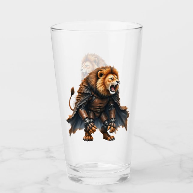 Cyber-Löwe der Ödlande  Glas (Vorderseite)