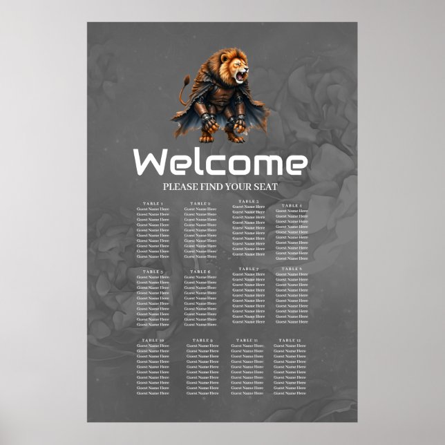 Cyber-Löwe der Ödlande  Poster (Vorne)