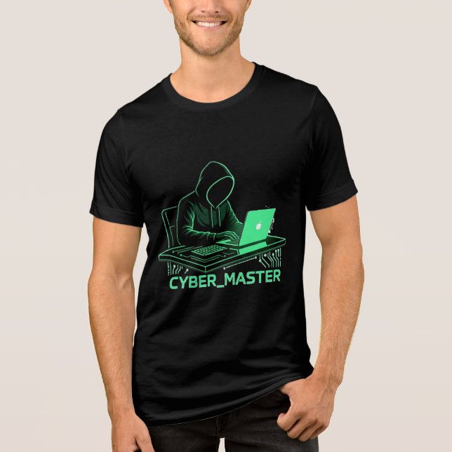 Cyber Master T-Shirt Tri-Blend Shirt (Vorderseite)