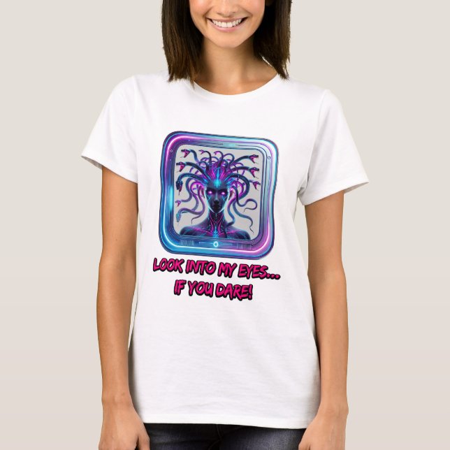 Cyber Medusa Neon - T - Shirt von Frauen (Vorderseite)