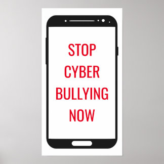 Cyber-Mobbing stoppen Poster