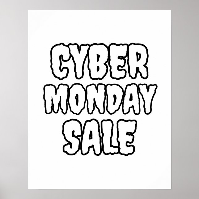 Cyber Monday Sale Poster, Großhandel Poster (Vorne)